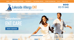Desktop Screenshot of lakesideallergyent.com